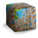 Sablio Taburet Cube Barcelona Gaudi Casa Batllo 2: 40x40x40 cm