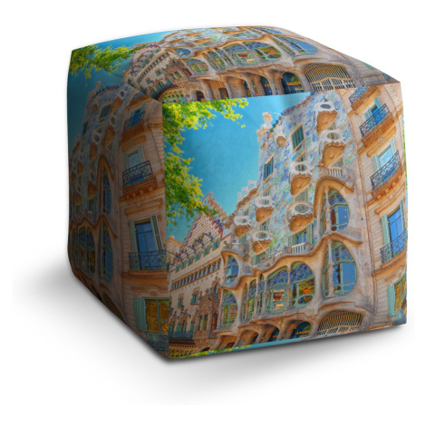 Sablio Taburet Cube Barcelona Gaudi Casa Batllo 2: 40x40x40 cm