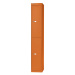 BISLEY Šatnový systém OFFICE, hloubka 305 mm, 2 oddíly vždy s 1 háčkem na oděvy, oranžová
