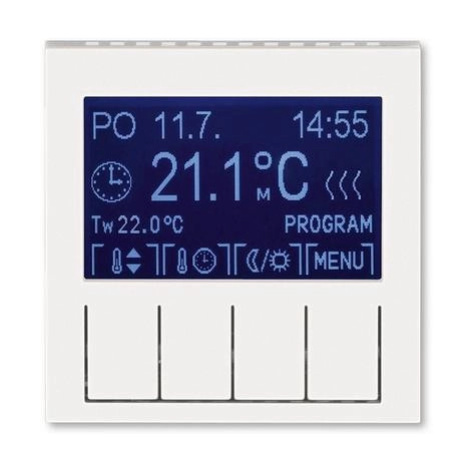 ABB Levit M termostat pokojový perleťová/ledová bílá 3292H-A10301 68 programovatelný