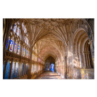 Umělecká fotografie The cloisters of Gloucester Cathedral in, momo11353, (40 x 26.7 cm)