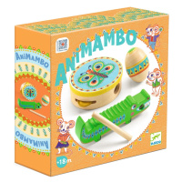 Animambo set perkusních nástrojů - tamburína, maracas, guiro