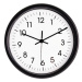 SEGNALE Nástěnné hodiny ručičkové 20 cm černý rám KO-837000020cern