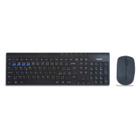 Rapoo 8100M Wireless Multi-Mode Optical Mouse and Keyboard Set Black Cz/sk