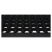 Gumová rohožka - předložka na schody DOMINO černá 25x75 cm Mybesthome