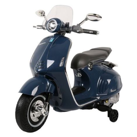 mamido Dětský elektrický skútr Vespa GTS tmavě modrý