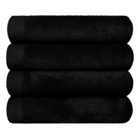 SCANquilt ručník MODAL SOFT černá 100 × 50 cm