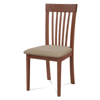 Jídelní dřevěná židle CREMA – třešeň, krémový potah
