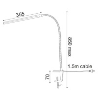 ACA Lighting Office LED stolní svítidlo 16055LEDNSC