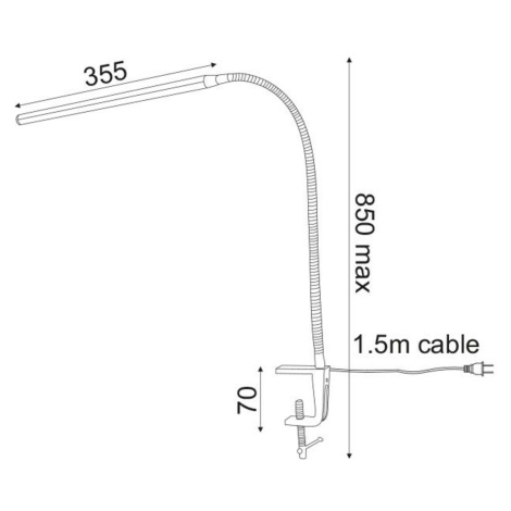 ACA Lighting Office LED stolní svítidlo 16055LEDNSC