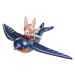 Dřevěná vlaštovka Swifty Bird Tender Leaf Toys z pohádky Merrywood Tales s figurkou zajíčka