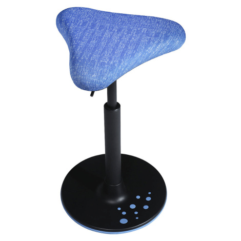 Topstar Balanční stolička SITNESS H, model H1, s trojúhelníkovým sedákem, modrý potah se vzorem,