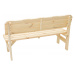 DEOKORK Masivní dřevěná zahradní lavice z borovice dřevo 32 mm (200 cm)
