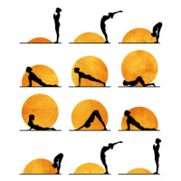 Plakát, Obraz - Kubistika - Yoga sun, (40 x 60 cm)