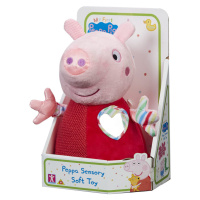 PEPPAPIG Smyslová edukační hračka , plyšová, 12,5cm, červená