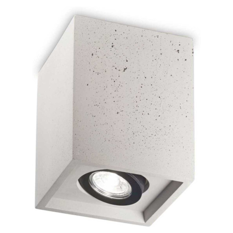 Stropní svítidlo Ideal Lux Oak PL1 square cemento 150475 hranaté betonové