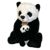 Rappa plyšová panda s mládětem 27 cm Eco Friendly