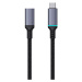 Odolný prodlužovací kabel nylonem opletený USB-C / USB-C 4K 60Hz 100W 5A 10Gb/s Baseus 0,5m Čern