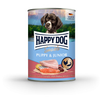 Happy Dog Supreme Sensible Puppy & Junior konzerv - kuřecí, losos a brambory 400 g