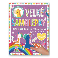 Velké samolepky a omalovánky pro malé ruce - Jednorožci