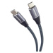 PremiumCord USB-C kabel ( USB 3.2 GEN 2, 3A, 60W, 20Gbit/s ) bavlněný oplet, 1,5m, ku31cr15