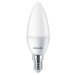 LED žárovka LED E14 B38 7W = 60W 806lm 2700K Teplá 180° PHILIPS