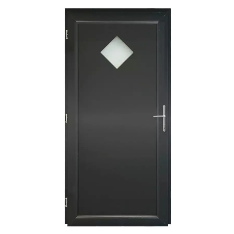 Vchodové dveře Madeleine Eco D19 80L 88x198x6 antracit BAUMAX