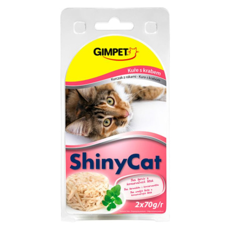 ShinyCat Krab/kuřecí konzerva 2x70 g