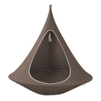 Závěsné houpací křeslo, šedohnědá TAUPE, KLORIN NEW KIDS CACOON HAMMOCK