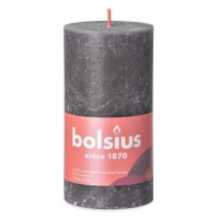 Svíčka válcová Bolsius RUSTIC SHINE šedá 13cm