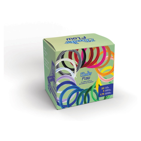 3Doodler FLOW Box Premium 20 PLA barev pro 3D pera - univerzál