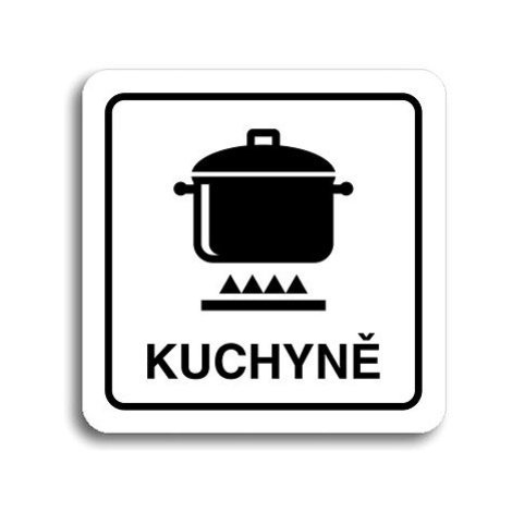 Accept Piktogram "kuchyně II" (80 × 80 mm) (bílá tabulka - černý tisk)
