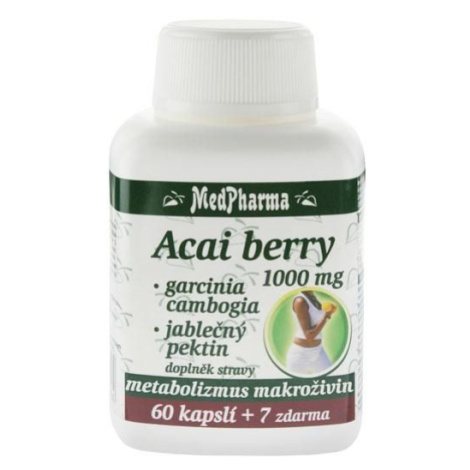Medpharma Acai berry 1000 mg + Garcinia 67 kapslí