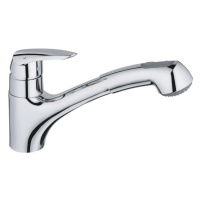 Dřezová baterie Grohe Eurodisc s vytahovací sprškou chrom 32257001