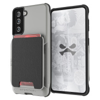 Kryt Ghostek Exec4 Gray Leather Flip Wallet Case for Samsung Galaxy S21