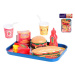 Fast food set s podnosem 26x19cm 26ks