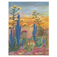 Ilustrace Colorful desert, Eleanor Baker, 30 × 40 cm