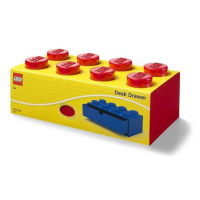 LEGO stolní box 8 se zásuvkou - červená