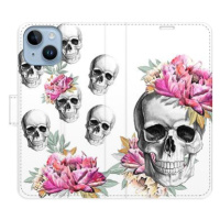 iSaprio flip pouzdro Crazy Skull pro iPhone 14