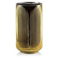 Mondex Skleněná váza Serenite 22,5 cm černá/zlatá