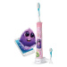 Zubní kartáček pro děti elektrická Sonicare růžová s bluetooth