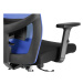 Kancelářská ergonomická židle SCALA — černá / modrá, nosnost 150 kg