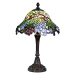 Clayre&Eef Pestrá stolní lampa Lotta v Tiffany stylu