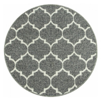 Protiskluzový koberec clover světle šedý