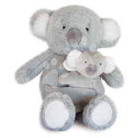 Plyšová koala s mláďátkem Koala Unicef Collection Doudou et Compagnie v dárkovém balení šedá 25 