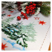 Vánoční ubrus - běhoun na stůl ZIMNÍ LES 40x140 cm Mybesthome