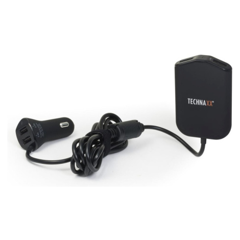Technaxx rodinná nabíječka do auta 4x USB  Černá