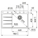 Franke CNG 611-78 TL  Fragranit Šedý kámen  dřez Centro 114.0637.509