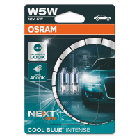 OSRAM W5W 2825CBN-02B COOL BLUE INTENSE Next Gen, 5W, 12V, W2.1x9.5d blistr duo box
