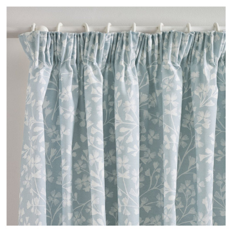 Modré závěsy v sadě 2 ks 229x229 cm Brooke Floral – Catherine Lansfield